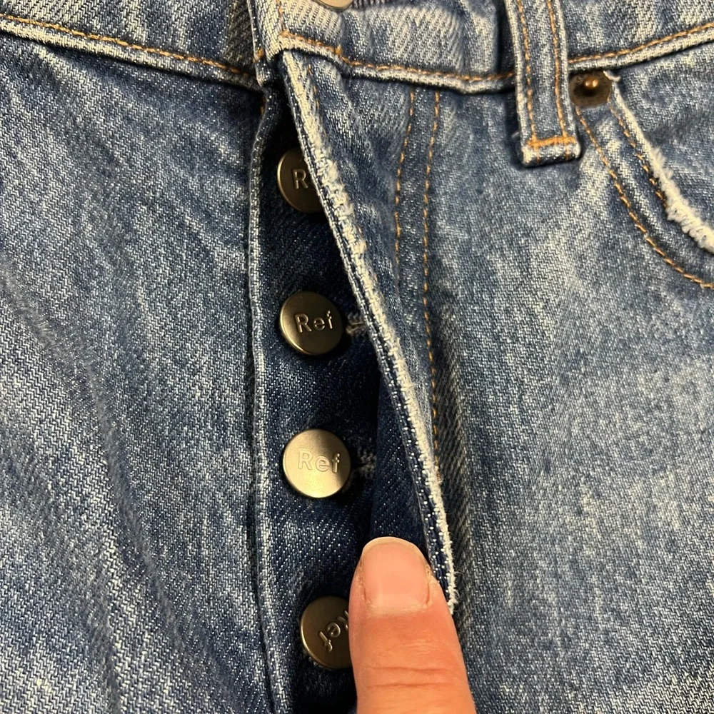 Reformation Jeans Womens Shasta Destroyed Cynthia High Rise Straight Jeans - Picture 5 of 8